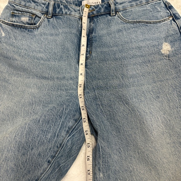LOFT Light Blue Straight Leg Jeans - Picture 6 of 7